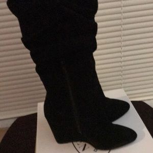 Black Steve Madden knee boots. Never Worn!!